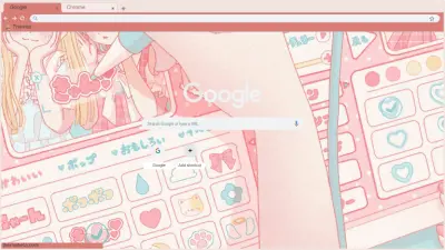 Pastel Pink Aesthetic Chrome Theme