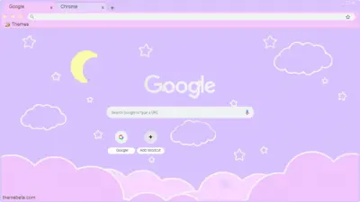 cute cloudy colorful sky and stars background