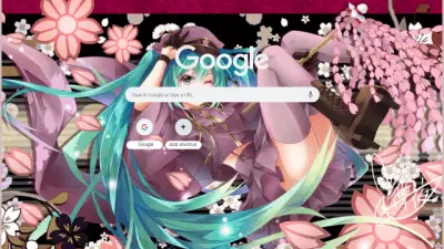 Miku hatsune zenbou sakura theme