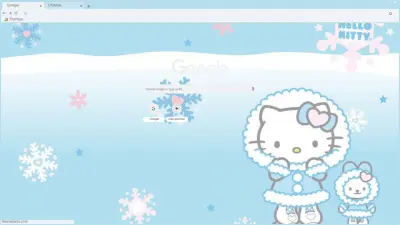 hello kitty christmas blue (1920x1080)