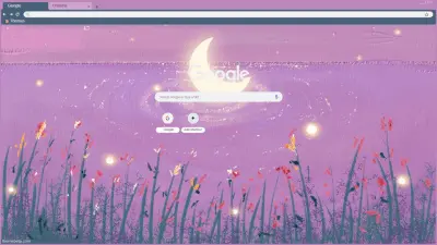 Moon and Flowers