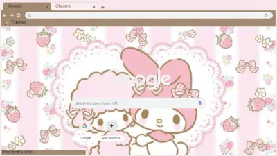 my mel & my sweet piano chrome theme