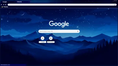 Dark Blue Minimal Night theme (Smooth)