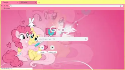 Pinkie pie & Fluttershy chrome theme