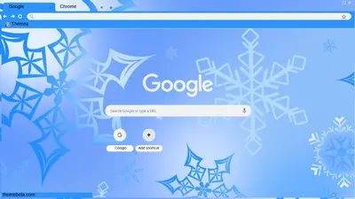 Dark Blue &amp; Light Blue Snowflakes Background