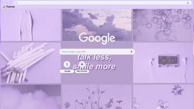 aesthetic light purple theme