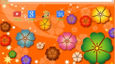 Orange Flowery Theme