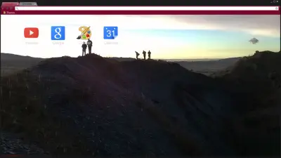 5 man and sunset