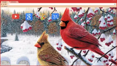 Winter cardinals