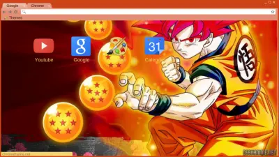 goku super saiyan god red hair