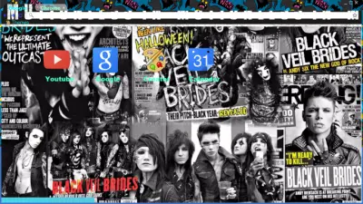 Black Veil Brides Magazine Collage