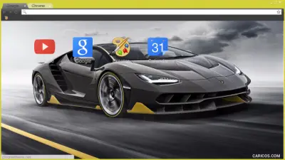 Lamborghini Centenario chrome theme